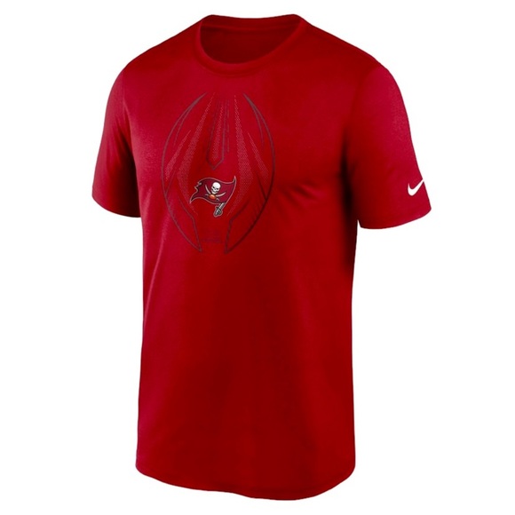 Nike Mens Dri-Fit Tampa Bay Buccaneers Bucs NFL Tee shirt small red euc flawless - Picture 1 of 8